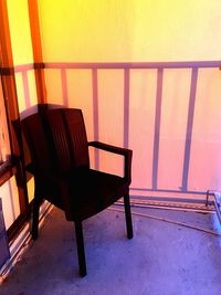 Chairs in sunlight