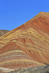 Sandstone and siltstone landforms of zhangye danxia-red cloud national geological park. 0828