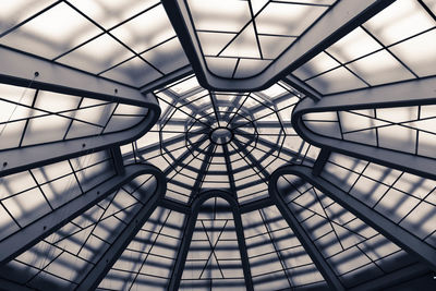 Low angle view of skylight