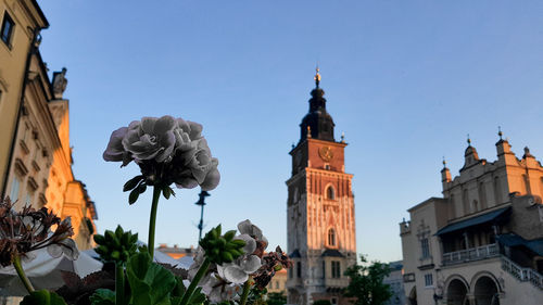 Low angle view of buildings against sky