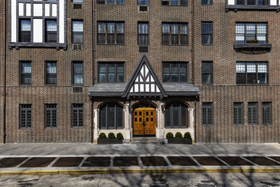 Low angle view of building in city