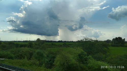 Panoramic view of landscape against sky