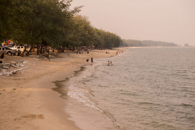 Group of people on beach