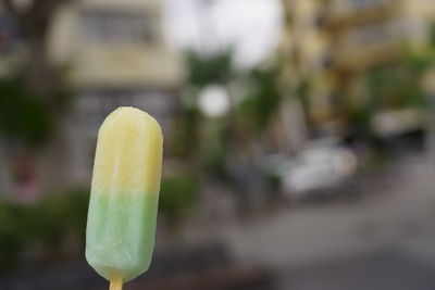 Close-up of ice cream