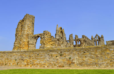 Whitby abbey a 7th-century christian monastery is a grade i listed building