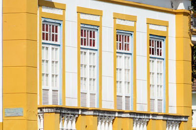 Exterior of yellow building