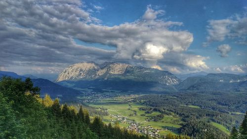 Panoramic view of landscape against sky