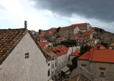 Houses against sky