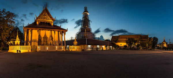 Surface level of buddhist temple