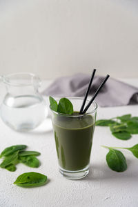 Close-up of drink on table