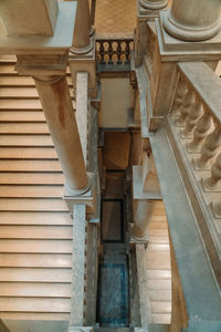Low angle view of staircase in building