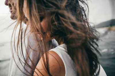 Close-up portrait of woman