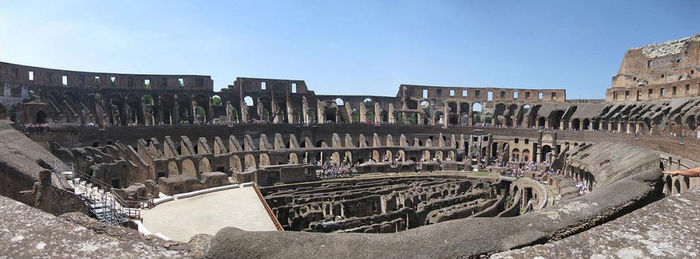 Low angle view of historical building