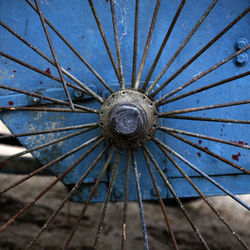 Full frame shot of blue umbrella