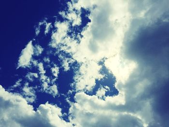 Low angle view of clouds in sky