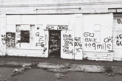 Graffiti on wall