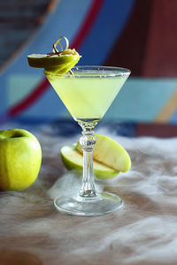 Close-up of drink on table