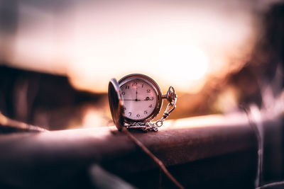 Close-up of clock