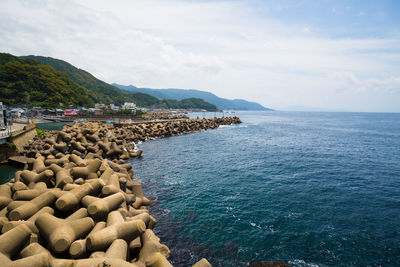 Scenic view of sea against sky