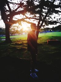 Man standing on field