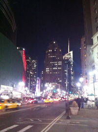 City street at night