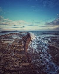 Scenic view of sea against sky