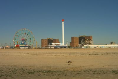 Sandy beach at coney island