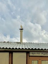 Low angle view of building against sky