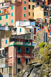 Residential buildings in city