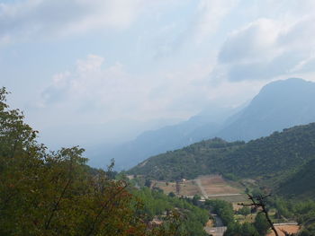 Scenic view of landscape against sky