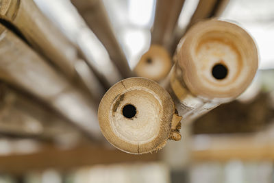 Low angle view of decoration hanging on ceiling