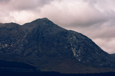 Low angle view of mountains against sky