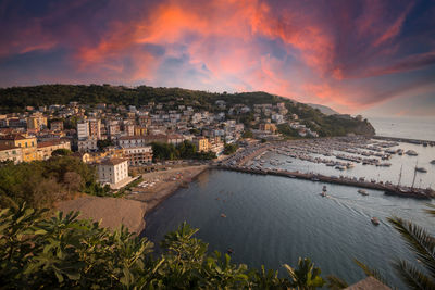 Small town of agropoli, in cilento coast, italy