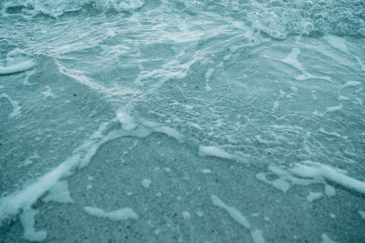 High angle view of swimming pool in sea