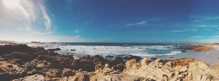 Panoramic view of sea against sky