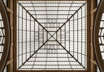 Low angle view of skylight