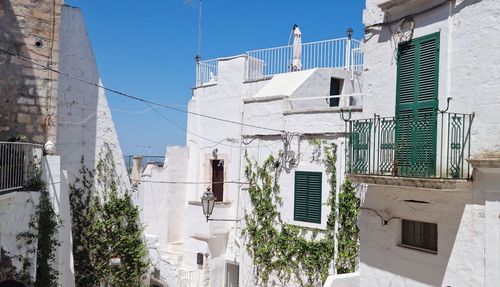 Low angle view of buildings against sky