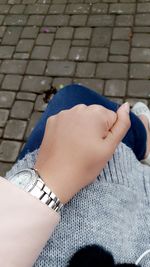 Low section of woman