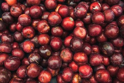 Full frame shot of plums for sale