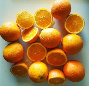 Close-up of lemons on wooden table