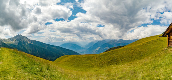 Panoramic view of landscape against sky