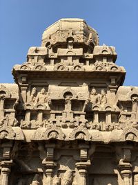 Low angle view of historical building