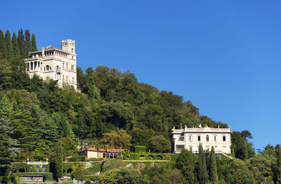 Built structures amid lush foliage