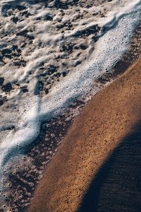 High angle view of beach