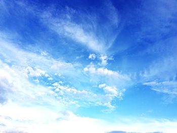 Low angle view of clouds in sky