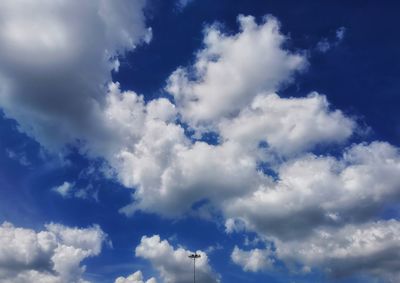 Low angle view of clouds in sky
