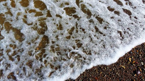 Close-up of wave in water