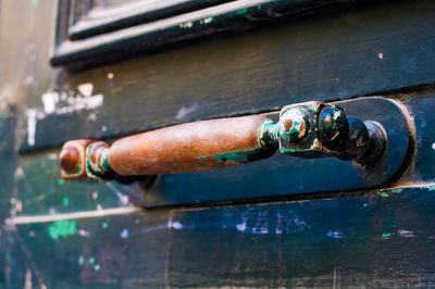 Close-up of rusty pipe