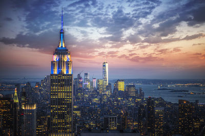 City skyline against sky