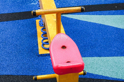 Seesaw in playground